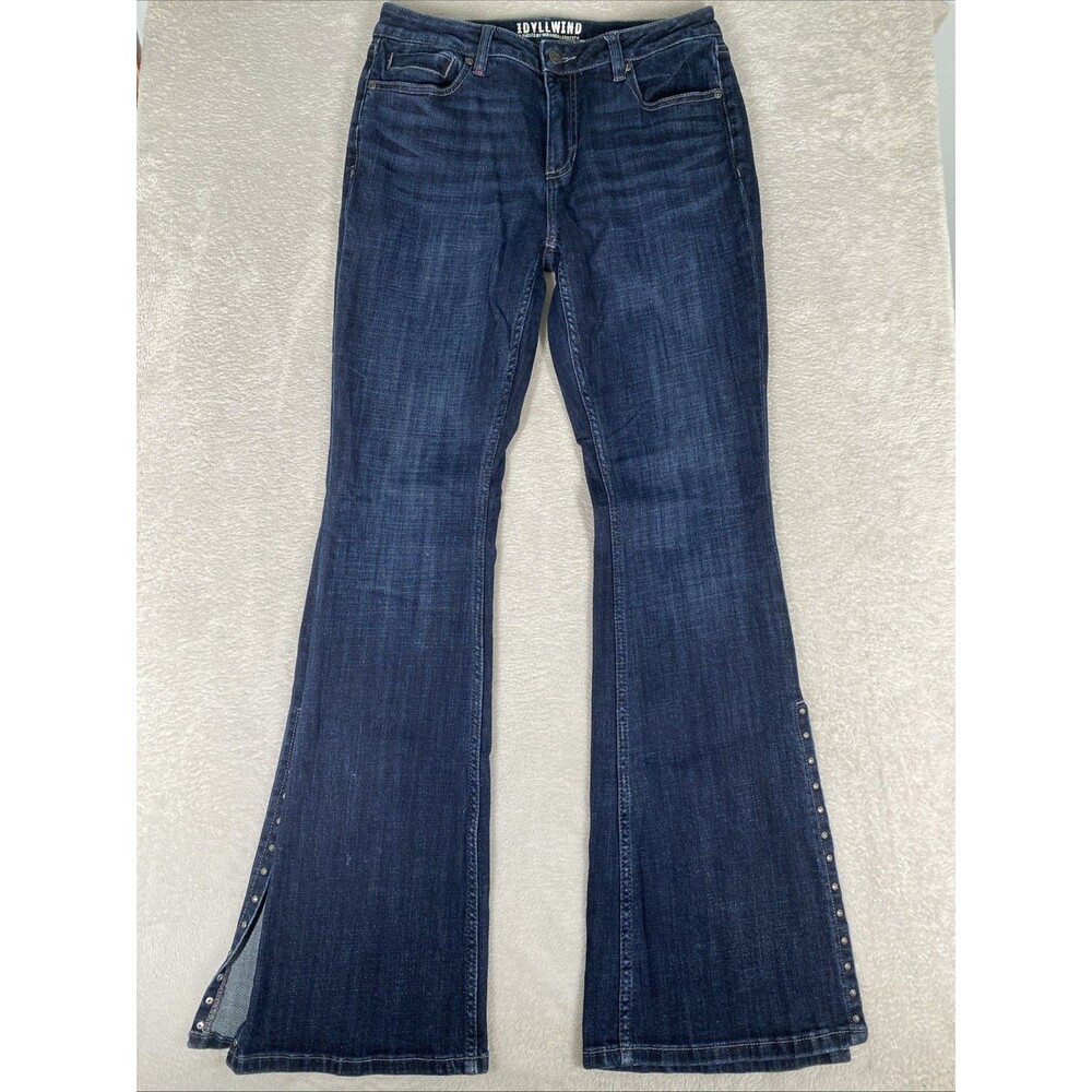 Idyllwind Miranda Lambert Jeans Elliston Studded Slit Boot Women's 10x34 Dark